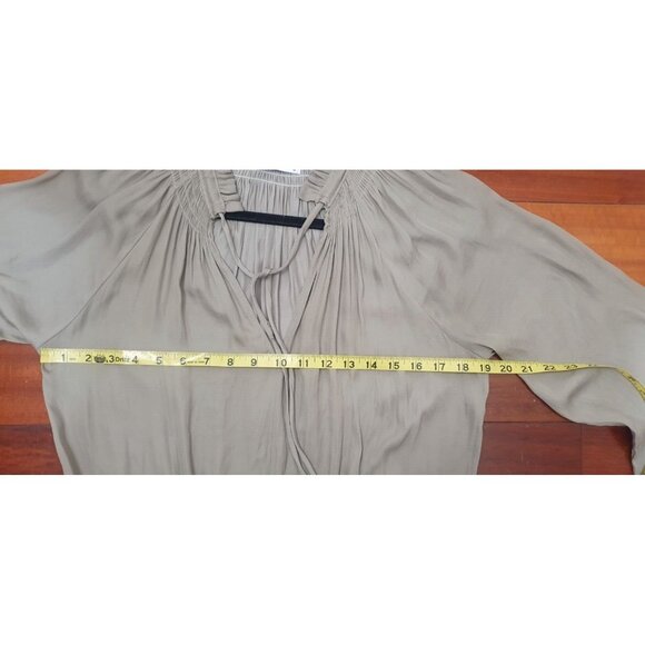 TaROO Aurelie Pleated Soft Mini Dress Olive Size S - Picture 12 of 14